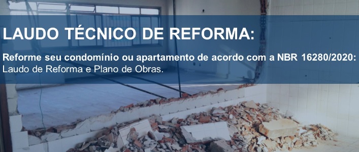 Laudo art reforma de apartamento