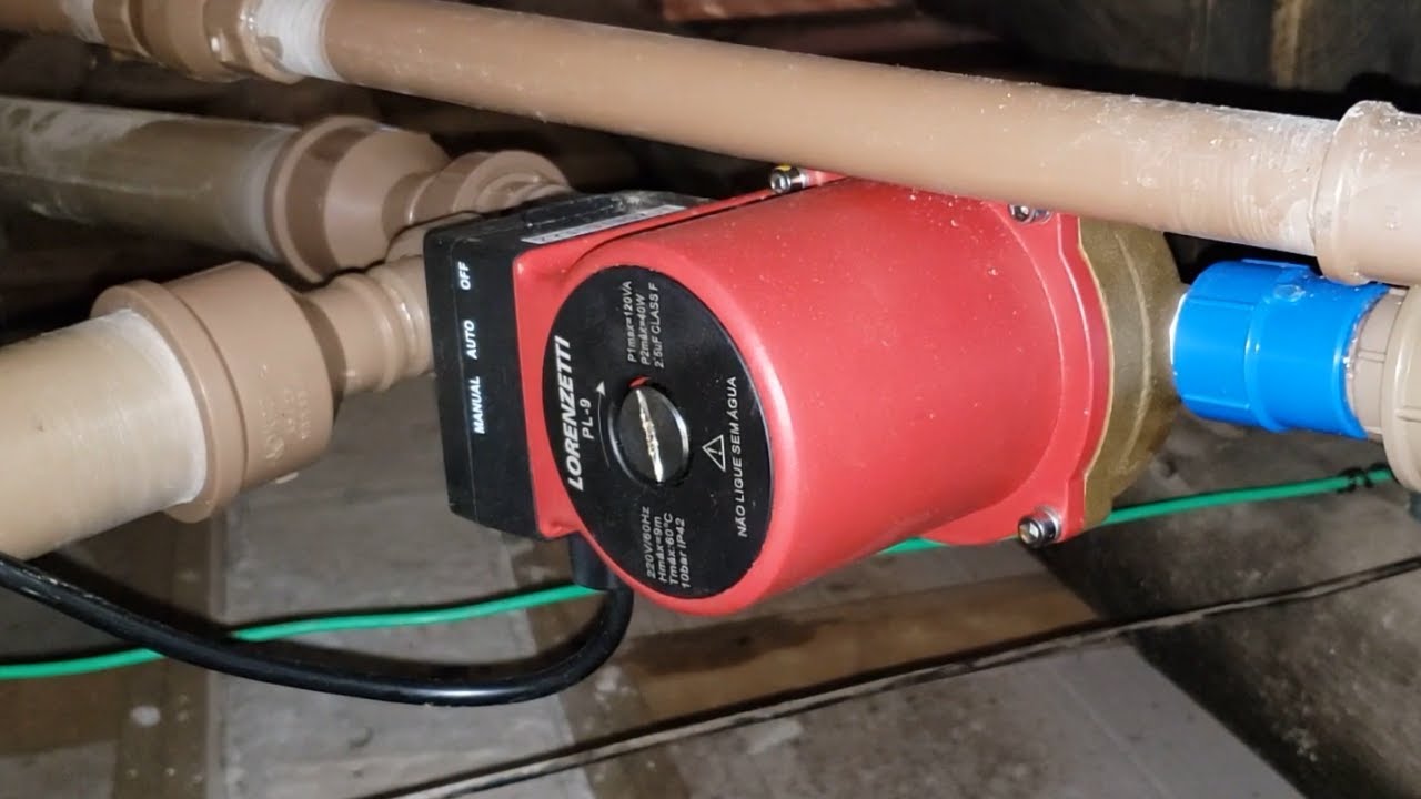 Instalação de pressurizador